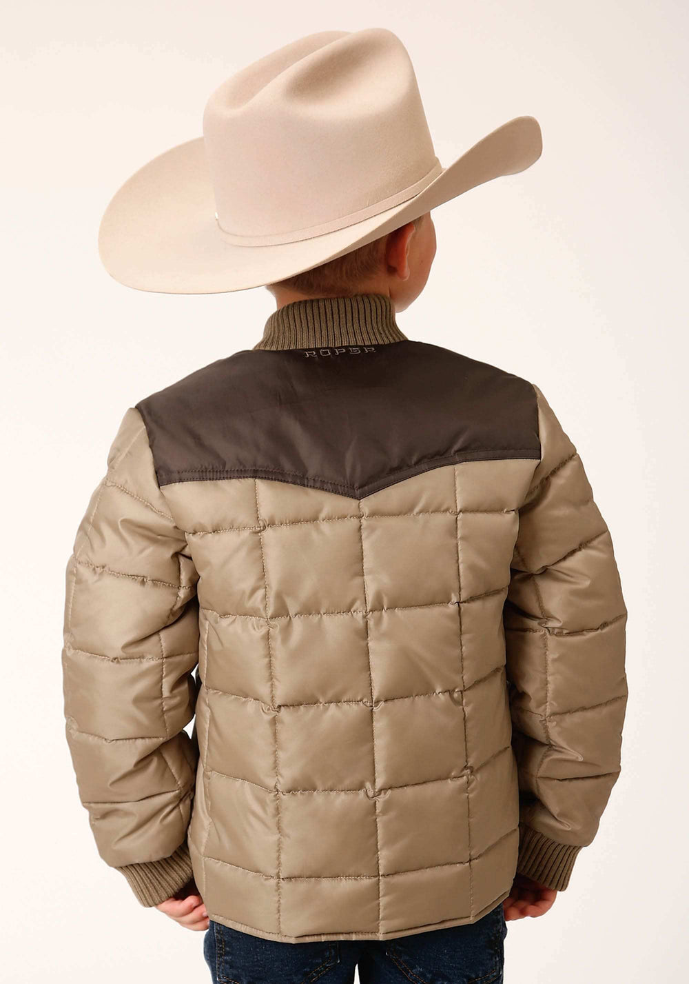 Roper Boys Quilted Polyfilled Jacket Poly Filled Western Jacket - Roper - Flyclothing LLC
