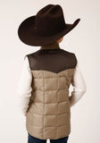 Roper Boys Quilted Polyfilled Vest Poly Filled Western Vest - Roper