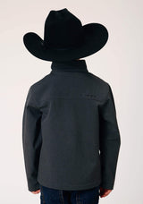 Roper Boys Heather Grey Soft Shell Tech Jacket - Roper - Flyclothing LLC