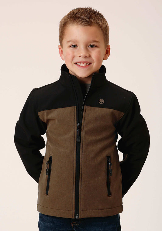 Roper Boys Br Black Combo Soft Shell Tech Jacket - Roper - Flyclothing LLC