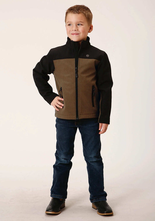 Roper Boys Br Black Combo Soft Shell Tech Jacket - Roper - Flyclothing LLC