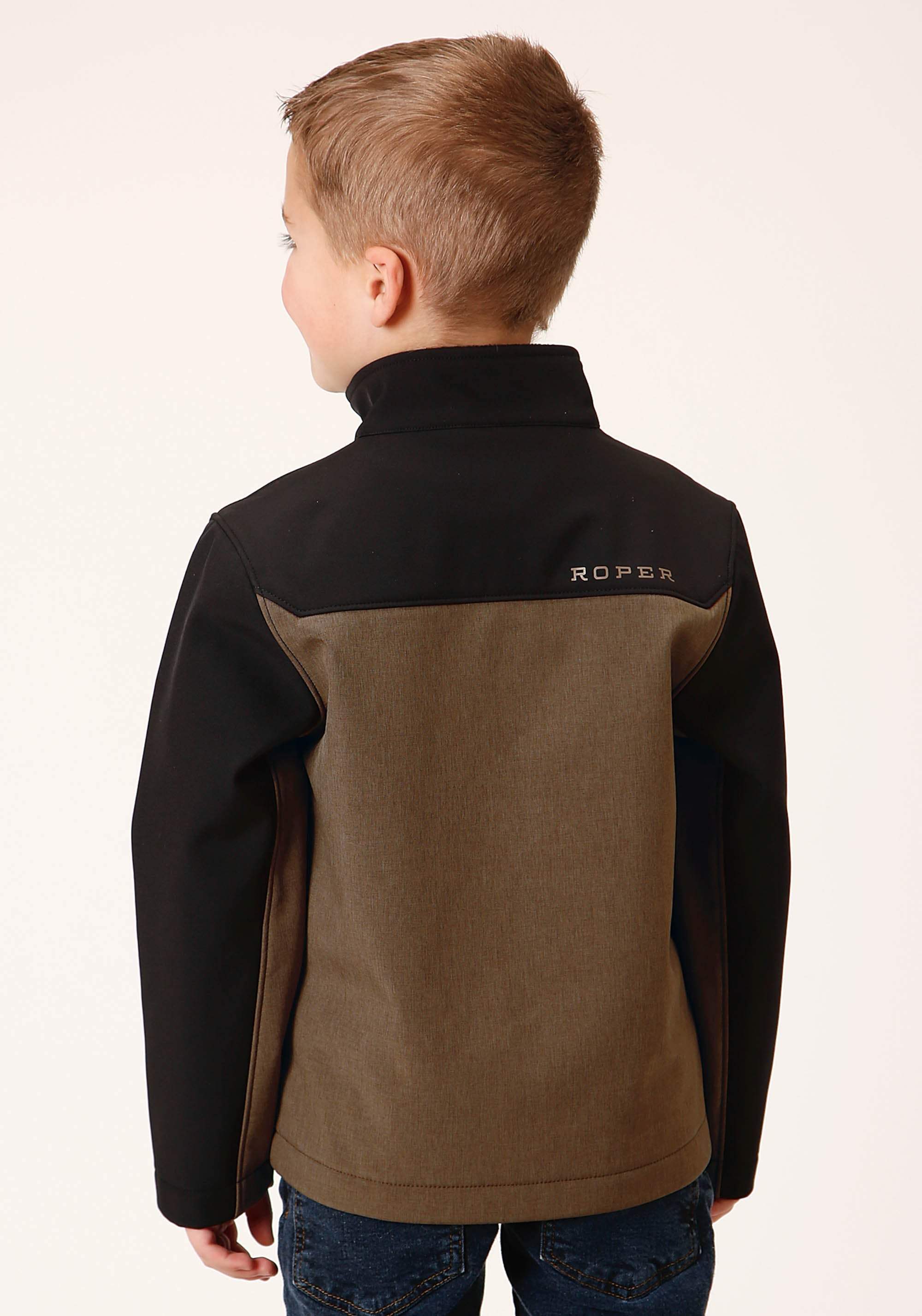 Roper Boys Br Black Combo Soft Shell Tech Jacket - Roper - Flyclothing LLC