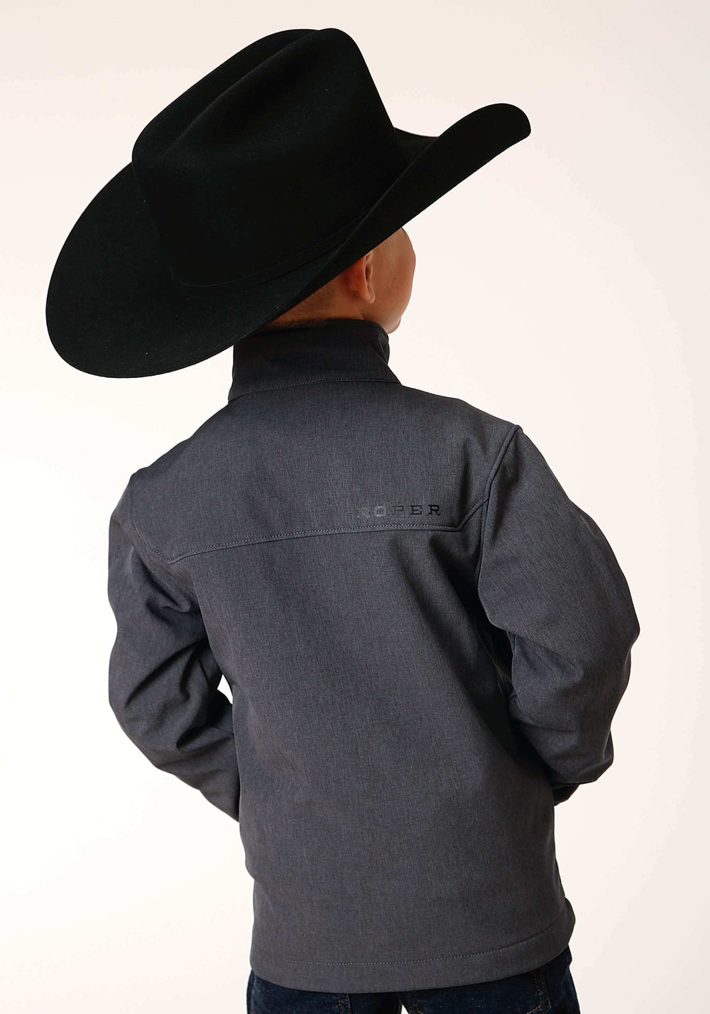 Roper Boys Heather Grey Soft Shell Tech Jacket - Roper - Flyclothing LLC