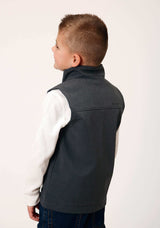 Roper Boys Heather Grey Soft Shell Tech Vest - Roper - Flyclothing LLC