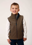 Roper Boys Heather Mocha Soft Shell Tech Vest - Roper - Flyclothing LLC