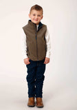Roper Boys Heather Mocha Soft Shell Tech Vest - Roper - Flyclothing LLC
