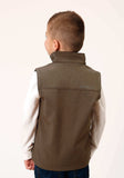 Roper Boys Heather Mocha Soft Shell Tech Vest - Roper - Flyclothing LLC