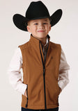 Roper Boys Caramel Softshell Tech Vest - Roper