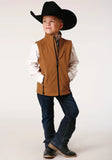 Roper Boys Caramel Softshell Tech Vest - Roper