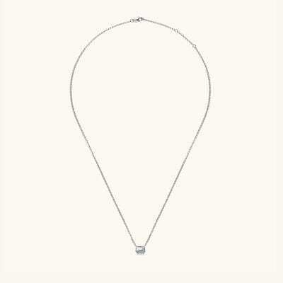 1 Carat Moissanite 925 Sterling Silver Pendant Necklace - Trendsi - Flyclothing LLC