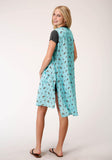 Roper Womens Rayon Cowboy Cactus Print Cardigan - Roper