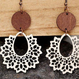 Geometric Cutout Dangle Earrings - Trendsi - Flyclothing LLC