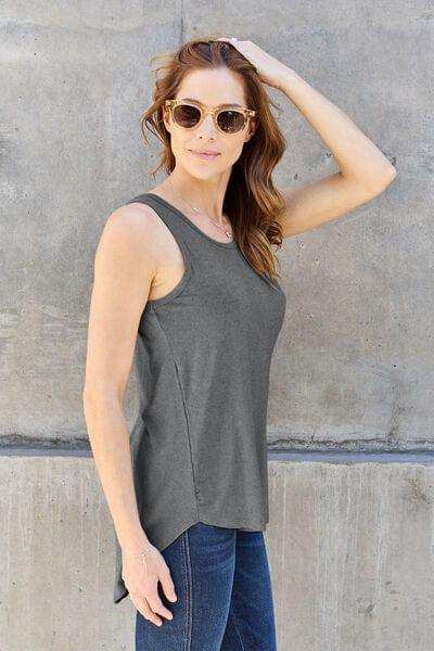 Basic Bae Full Size Round Neck Tank - Trendsi - Flyclothing LLC