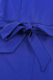 Belted Puff Sleeve V-Neck Jumpsuit - Trendsi - Flyclothing LLC