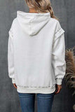 Drawstring Kangaroo Pocket Dropped Shoulder Hoodie - Trendsi - Flyclothing LLC
