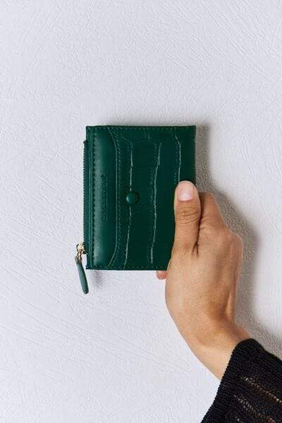 David Jones Texture PU Leather Mini Wallet - Trendsi - Flyclothing LLC