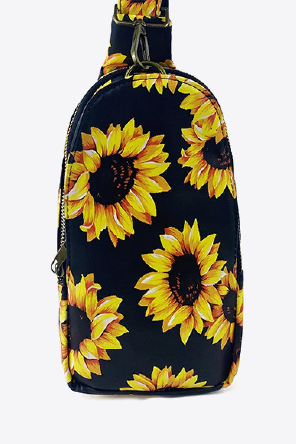 Printed PU Leather Sling Bag - Flyclothing LLC