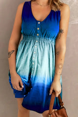 Double Take Scoop Neck Buttoned Sleeveless Magic Dress with Pockets - Trendsi - Flyclothing LLC