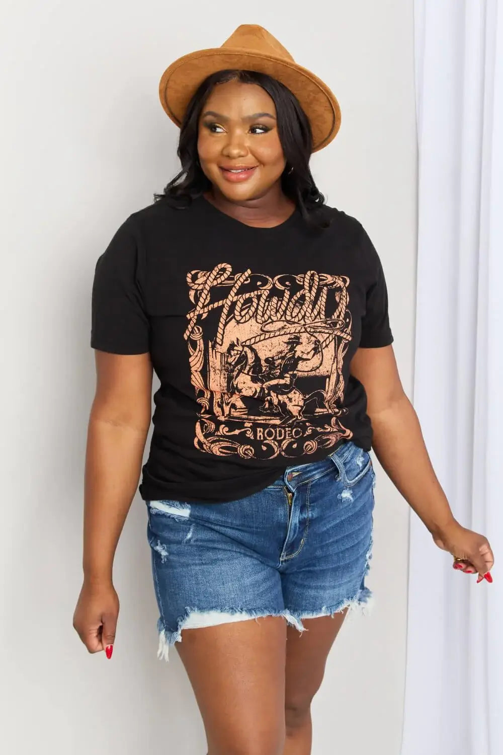 mineB Full Size Graphic Round Neck Tee - Trendsi - Flyclothing LLC