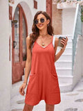 Spaghetti Strap Romper with Pockets - Trendsi - Flyclothing LLC