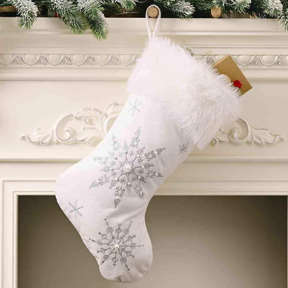 Snowflake Christmas Stocking - Trendsi - Flyclothing LLC