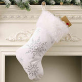 Snowflake Christmas Stocking - Trendsi