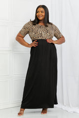 Celeste Essential Full Size Maxi Dress in Leopard - Trendsi
