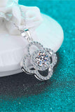 1 Carat Moissanite 925 Sterling Silver Necklace - Trendsi