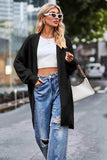 Open Front Dropped Shoulder Longline Cardigan - Trendsi - Flyclothing LLC