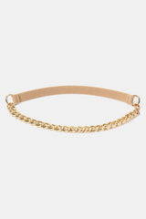 Half Alloy Chain Elastic Belt - Trendsi - Flyclothing LLC