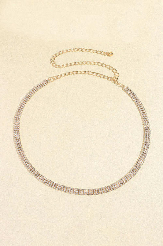 Rhinestones Alloy Belt - Trendsi - Flyclothing LLC