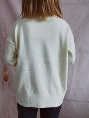 Turtleneck Long Sleeve Sweater - Trendsi