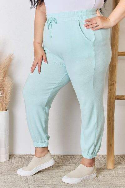 RISEN Full Size Drawstring Ultra Soft Knit Jogger - Trendsi - Flyclothing LLC