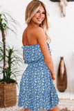 Ditsy Floral Strapless Mini Dress - Trendsi