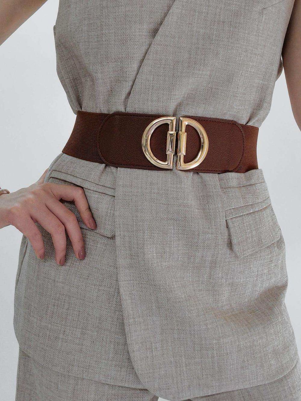 D Buckle Elastic Belt - Trendsi - Flyclothing LLC