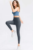 Slim Fit Wide Waistband Long Sports Pants - Trendsi - Flyclothing LLC