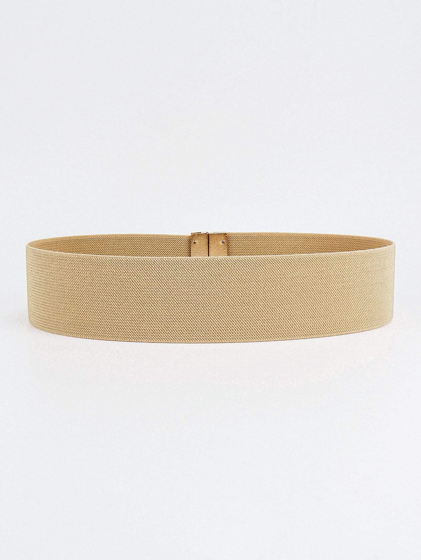 Alloy Buckle Elastic Belt - Trendsi - Flyclothing LLC