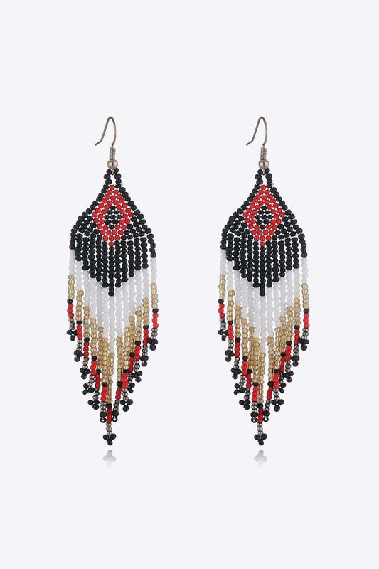 Beaded Dangle Earrings - Trendsi - Flyclothing LLC