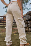 Loose Fit Long Jeans with Pockets - Trendsi