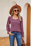Square Neck Puff Sleeve Top - Trendsi - Flyclothing LLC