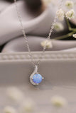 Sweet Beginnings Opal Pendant Necklace - Trendsi - Flyclothing LLC