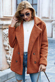 Full Size Lapel Collar Sherpa Coat - Trendsi - Flyclothing LLC