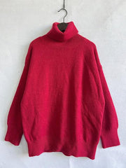 Turtleneck Long Sleeve Sweater - Trendsi