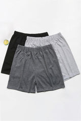 3-Pack Elastic Waist Shorts - Flyclothing LLC