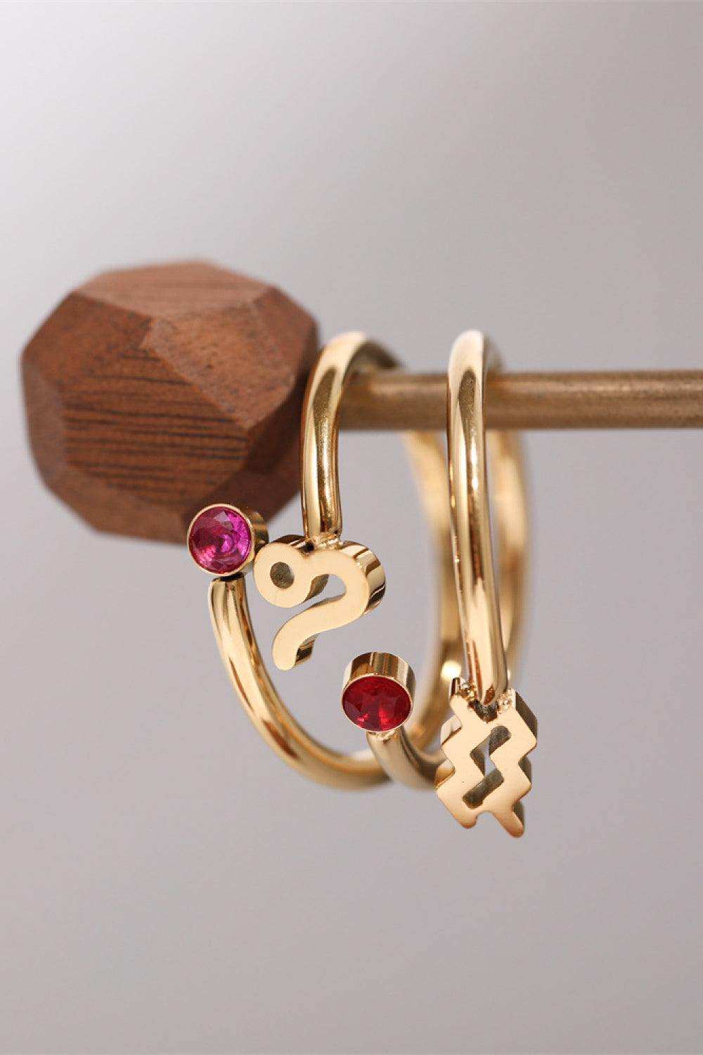 Constellation Stainless Steel Bypass Ring - Trendsi - Flyclothing LLC