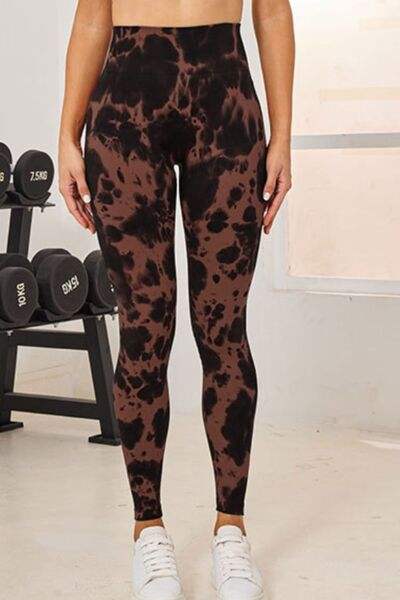 Tie-Dye High Waist Active Leggings - Trendsi - Flyclothing LLC