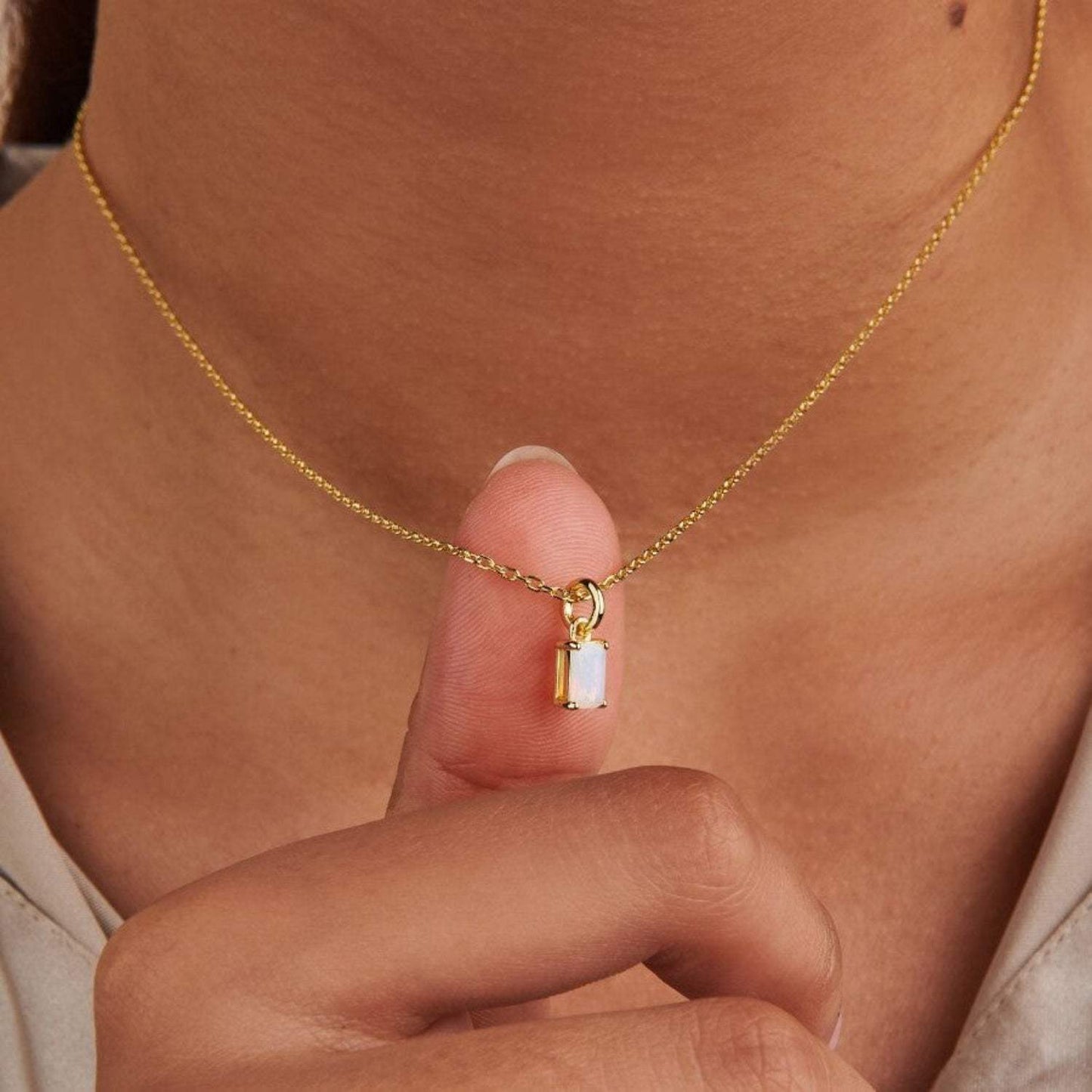 Titanium Steel Inlaid Zircon Pendant Necklace - Trendsi - Flyclothing LLC