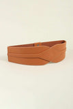 Elastic Wide PU Belt - Trendsi - Flyclothing LLC