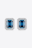 2 Carat Moissanite Stud Earrings in Indigo - Trendsi