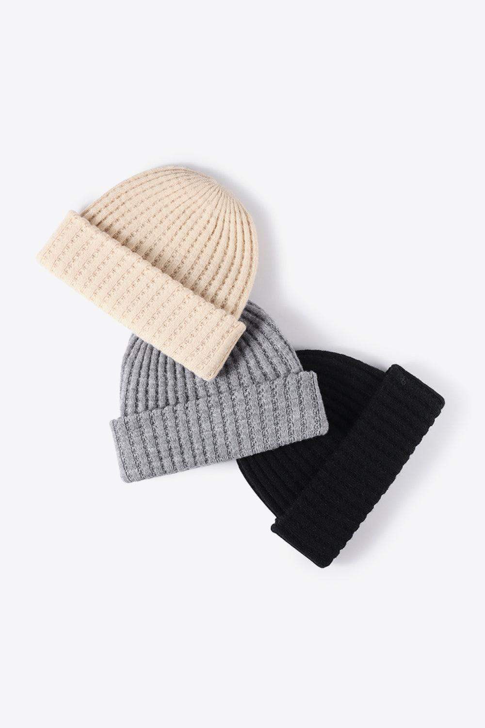Wide Rib Beanie - Trendsi - Flyclothing LLC